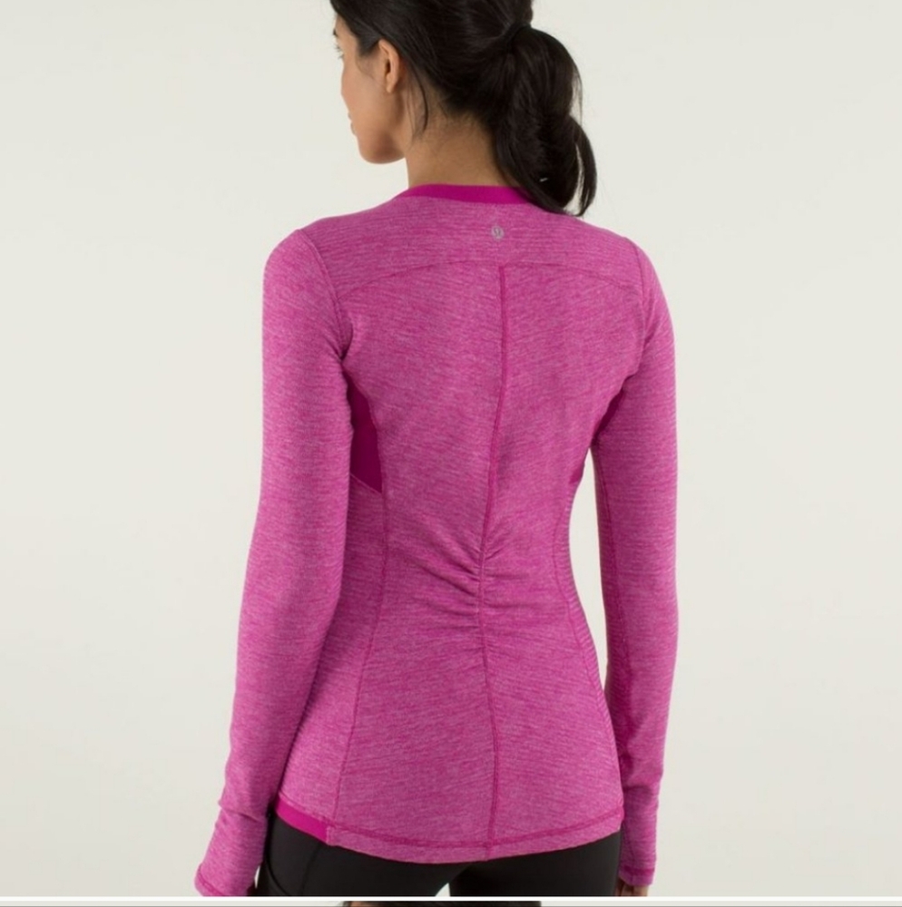 Lululemon Pink Long Sleeve Athletic Top Size 10 - Picture 5 of 5